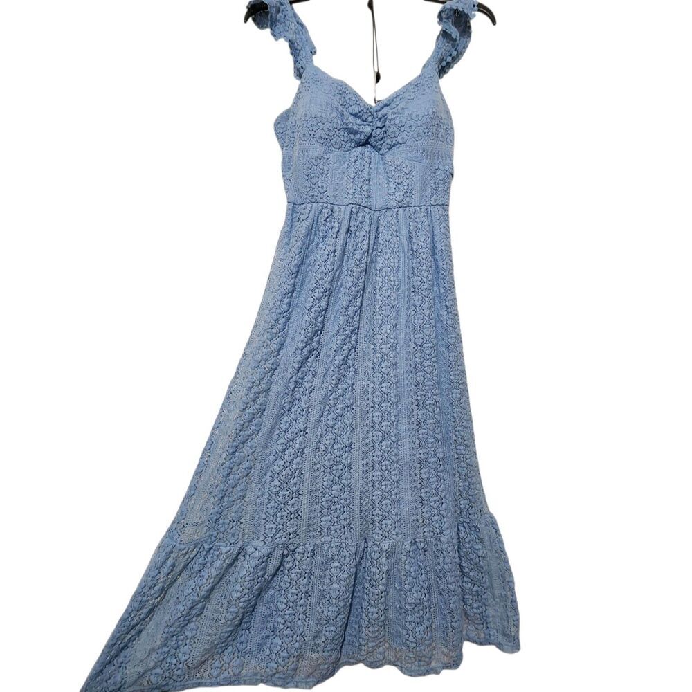 Lily Rose Dress Side Medium Dusk Blue Color Lined